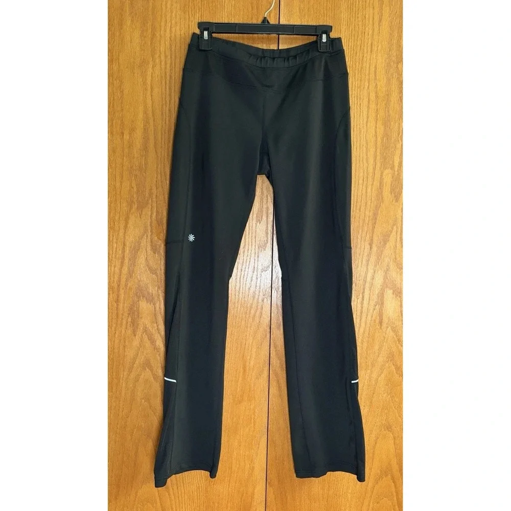Athleta Runabout Yoga Athletic Stretch Pants Black Womens S Small Waist Pocket - Picture 2 of 9